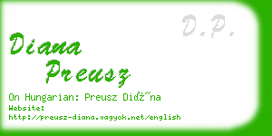 diana preusz business card